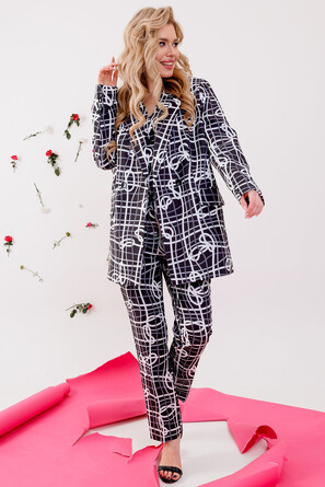 Костюм-тройка (жакет, жилет и брюки) Nikva