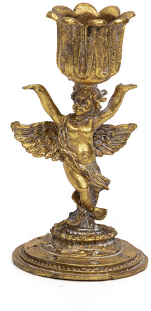 Подсвечник с ангелом 6x6x12см Glasar