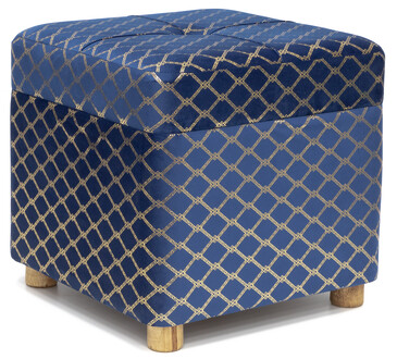 Пуф с крышкой 44x44x44см Glasar