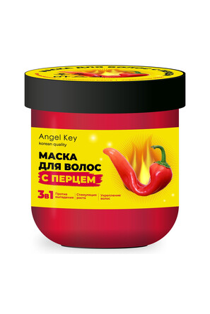 Маска для волос с перцем 3в1 укрепляющая, 200 мл Angel Key