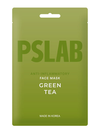 Маска для лица тканевая противовоспалительная Green Tea, 23 мл Pslab