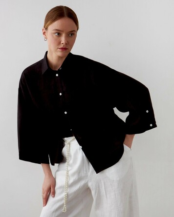 Рубашка Бойфренд Linen Texture