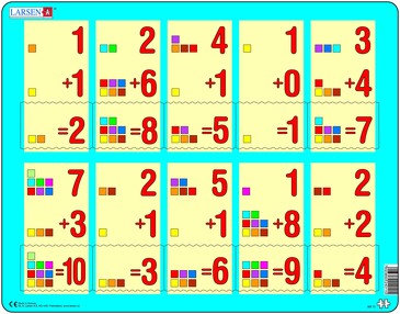 Пазл. Сложение 1-10а Larsen