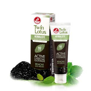 Паста зубная Угольная Active Charcoal 50 г Twin Lotus
