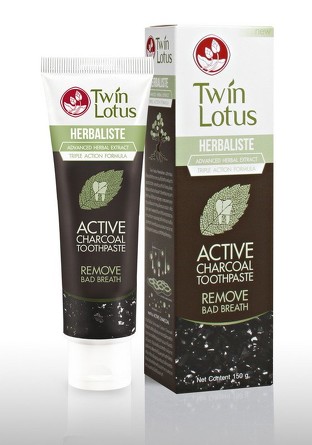 Зубная паста Угольная Active Charcoal 100 гр Twin Lotus
