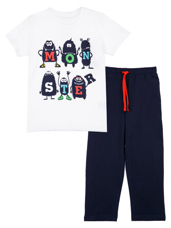 Пижама (футболка, брюки) Home Monsters PlayToday