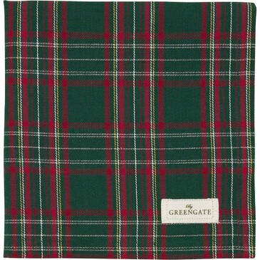 Салфетка Dagmar check green 40х40 см Greengate