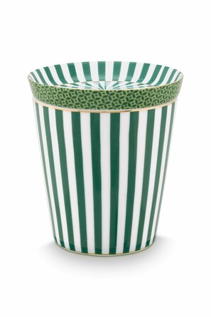 Набор из стакана Royal Stripes 230 мл и блюдца Royal Green Ø9 см Mugs&Match Pip Studio