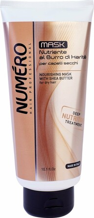 Маска питательная для сухих волос с маслом карите Numero, 300 мл Brelil