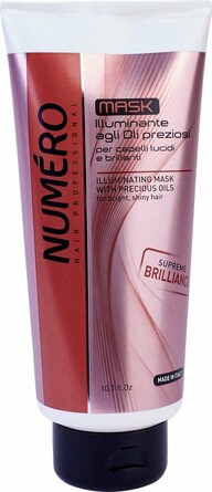Маска для придания бриллиантового блеска с ценными сортами масел Numero, 300 мл Brelil