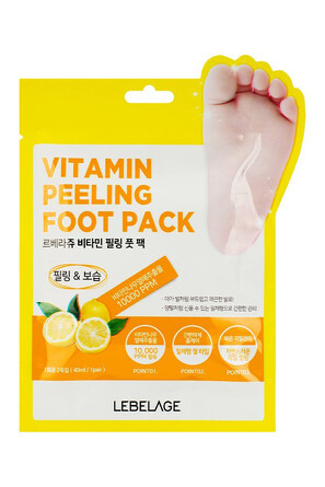 Носочки-пилинг для ног отшелушивающие, 40 мл Lebelage