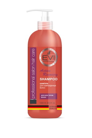Шампунь Активное восстановление для поврежденных волос 1000 мл EVI professional