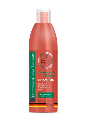 Шампунь Объем и сила для придания объема волосам 250 мл EVI professional