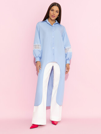 Рубашка удлиненная Жизнь как подиум Charuttimoda