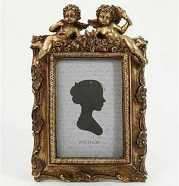 Фоторамка настольно-настенная с ангелами 26x17x4см (10x15см) Glasar