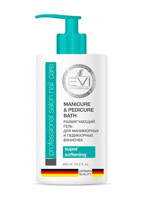 Размягчающий гель для маникюрных и педикюрных ванночек 450 мл EVI professional