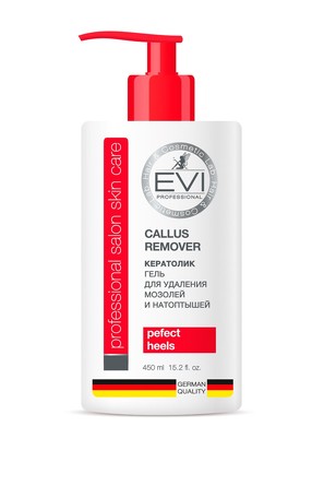 Гель для удаления мозолей и натоптышей 450 мл EVI professional