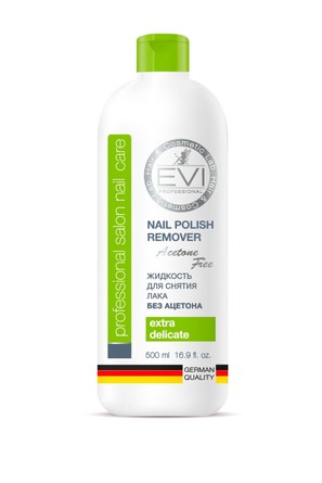 Жидкость для снятия лака без ацетона 500 мл EVI professional