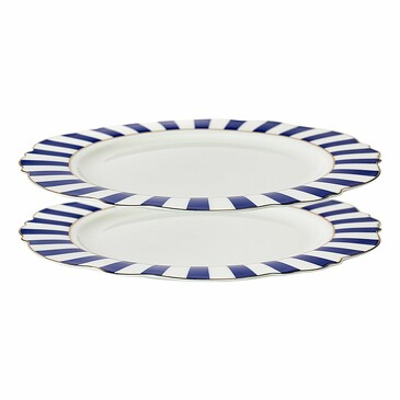 Набор обеденных тарелок в полоску Vintage Charm (2 шт. по Ø 27 см) Designboom