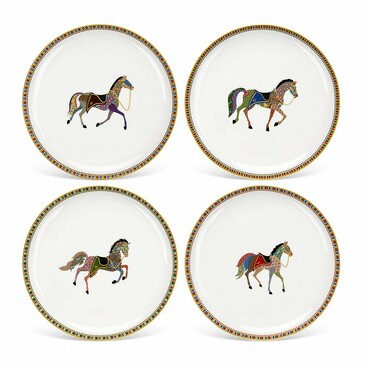 Набор тарелок 20 см (4 шт.) Horse (фарфор) Fissman