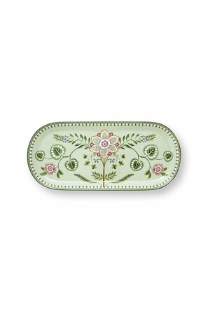 Блюдо для торта прямоугольное Lily&Lotus Light Green, 33,3x15,5 см Pip Studio