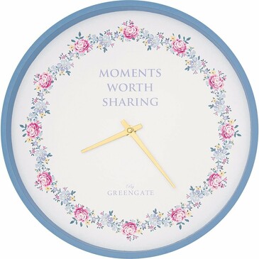 Настенные часы Laura petit white 30 см Greengate