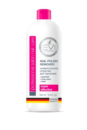 Средство для снятия биогеля, геля, гель-лака 500 мл EVI professional
