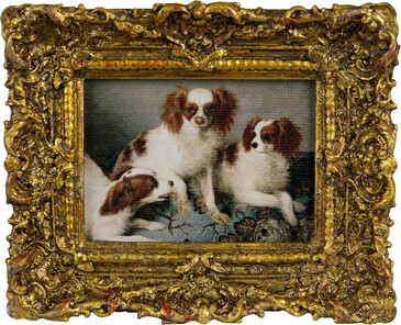 Картина в раме, масло 11x2x13см Glasar