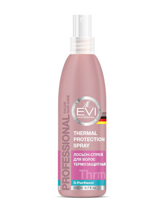 Термозащитный лосьон-спрей для волос 200 мл EVI professional