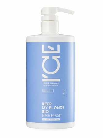 Тонирующая маска для светлых волос Keep My Blonde Mask anti-yellow, 750мл Ice Professional by Natura Siberica
