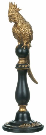 Фигурка Попугай золотой, под старину 11x11x33см Glasar