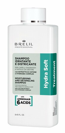 Шампунь для сухих и непослушных волос Увлажняющий и распутывающий Amino Treatment, 250 мл Brelil