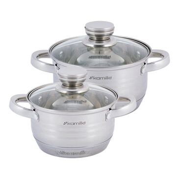 Набор кастрюль (4 пр.: 1,5л, 2л) Kamille
