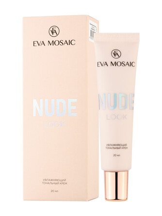 Крем для лица тональный Nude Look увлажняющий 04 золотисто-бежевый, 20 мл Eva Mosaic