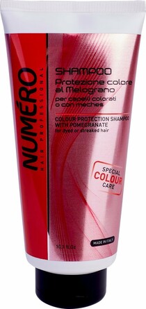 Шампунь для окрашенных и мелированных волос Защита цвета с экстрактом граната Numero, 300 мл Brelil