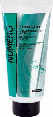 Шампунь для придания объема тонким и ослабленным волосам с экстрактом ягод асаи Numero, 300 мл Brelil