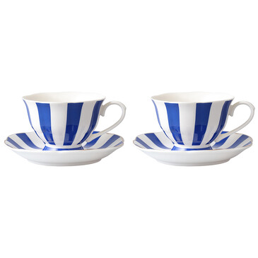 Набор чайных пар в полоску Vintage Charm (2 шт. по 220 мл) Designboom