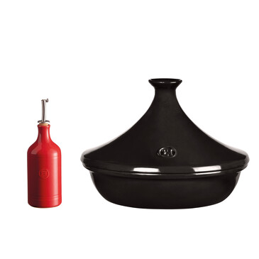 Набор: тажин II 3,5л, 32 см и бутылка для масла и уксуса 0,45 л Emile Henry