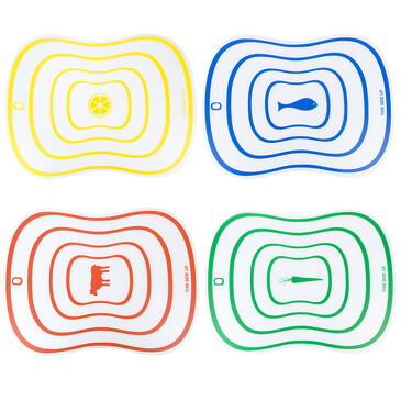 Набор досок разделочных гибких (4 шт.), 40х30х0,015 Nouvelle