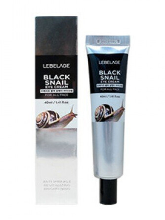 Крем для глаз с муцином чёрной улитки, 40 мл Lebelage
