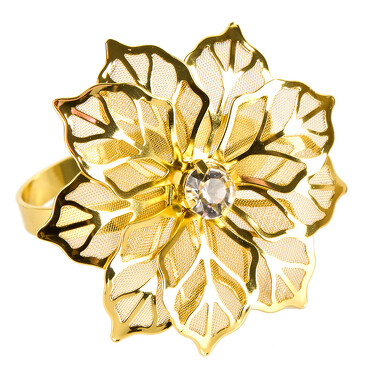 Набор колец для салфеток (4 шт.) Пуансеттия, 5х5,5х4,5 Nouvelle