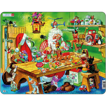 Пазл. Мастерская Санта Клауса Larsen