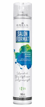 Спрей для укладки волос Закрепляющий с естественной фиксацией Salon Format, 500 мл Brelil