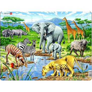 Пазл. Африканская саванна Larsen