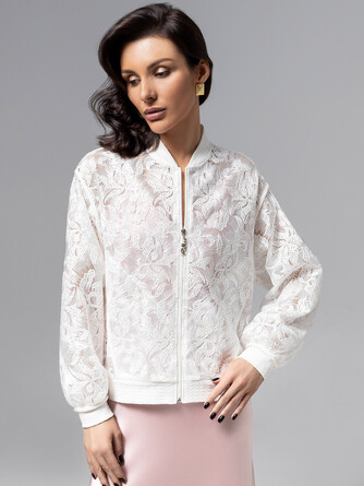 Бомбер с льняной вышивкой Секрет смелости Charuttimoda