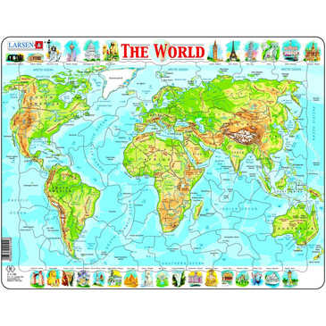 Пазл. Мир (Английский) Larsen