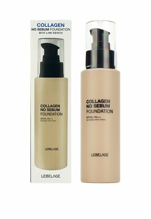 Крем для лица тональный матирующий с коллагеном натуральный бежевый SPF50+/PA+++, 100 мл Lebelage