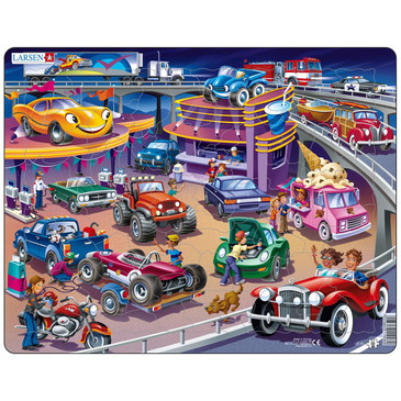 Пазл. Машины Larsen