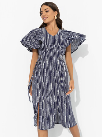 Платье с регулируемым поясом Мода без компромиссов Charuttimoda