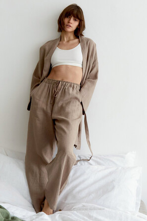 Костюм (халат, брюки) Linen Texture